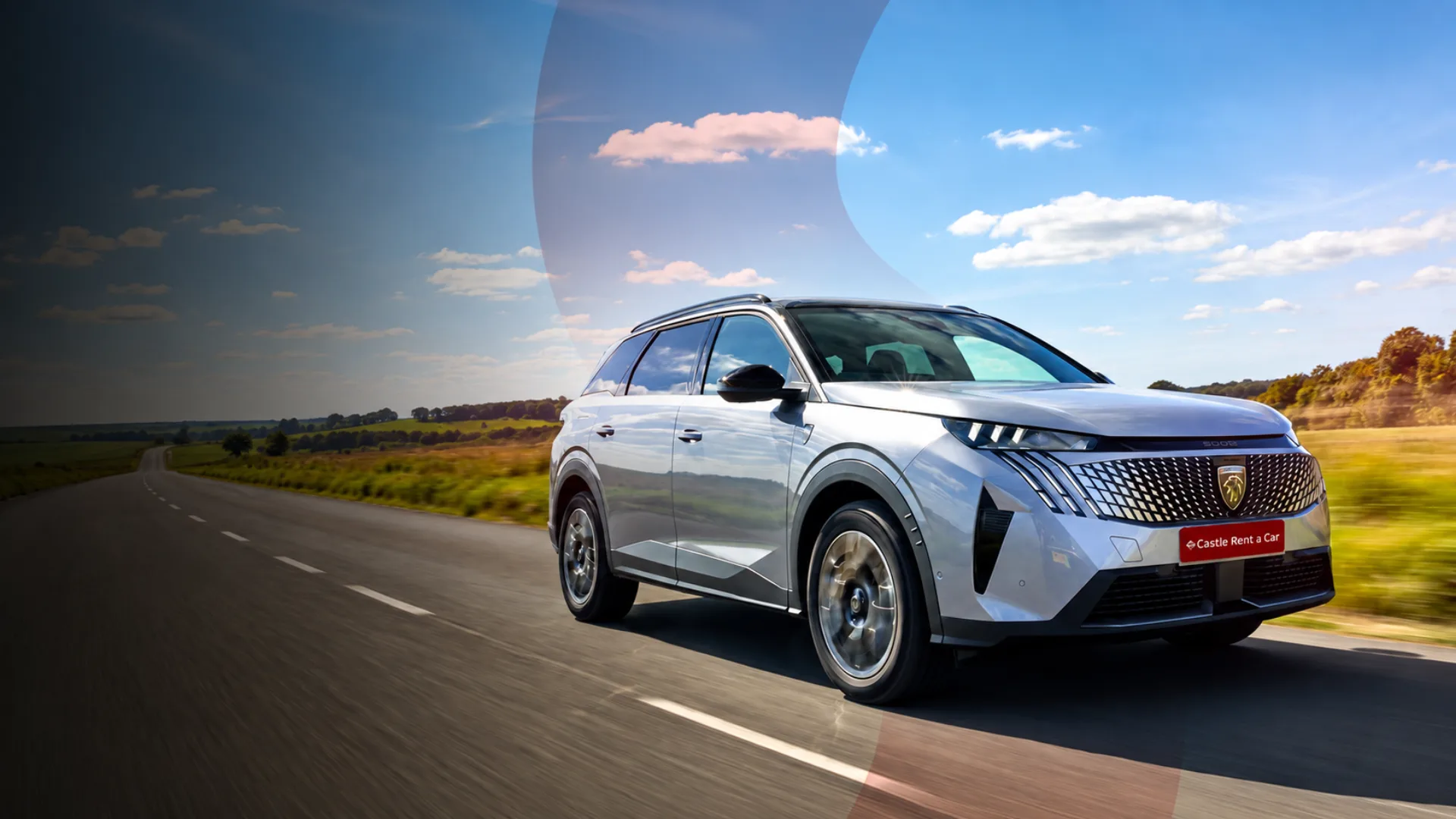Kırmızı Castle plakalı 7 kişilik Peugeot 5008